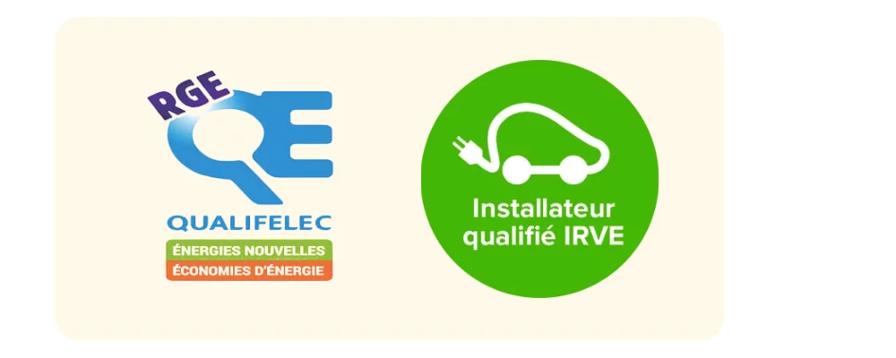 Nous sommes certifiés RGE et IRVE